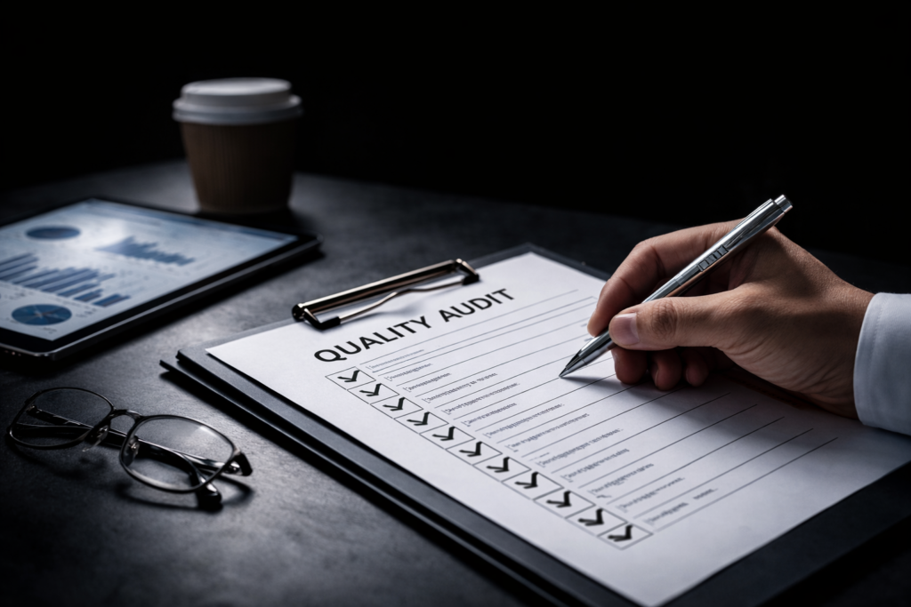 Checklist per audit interno e controllo qualità aziendale
